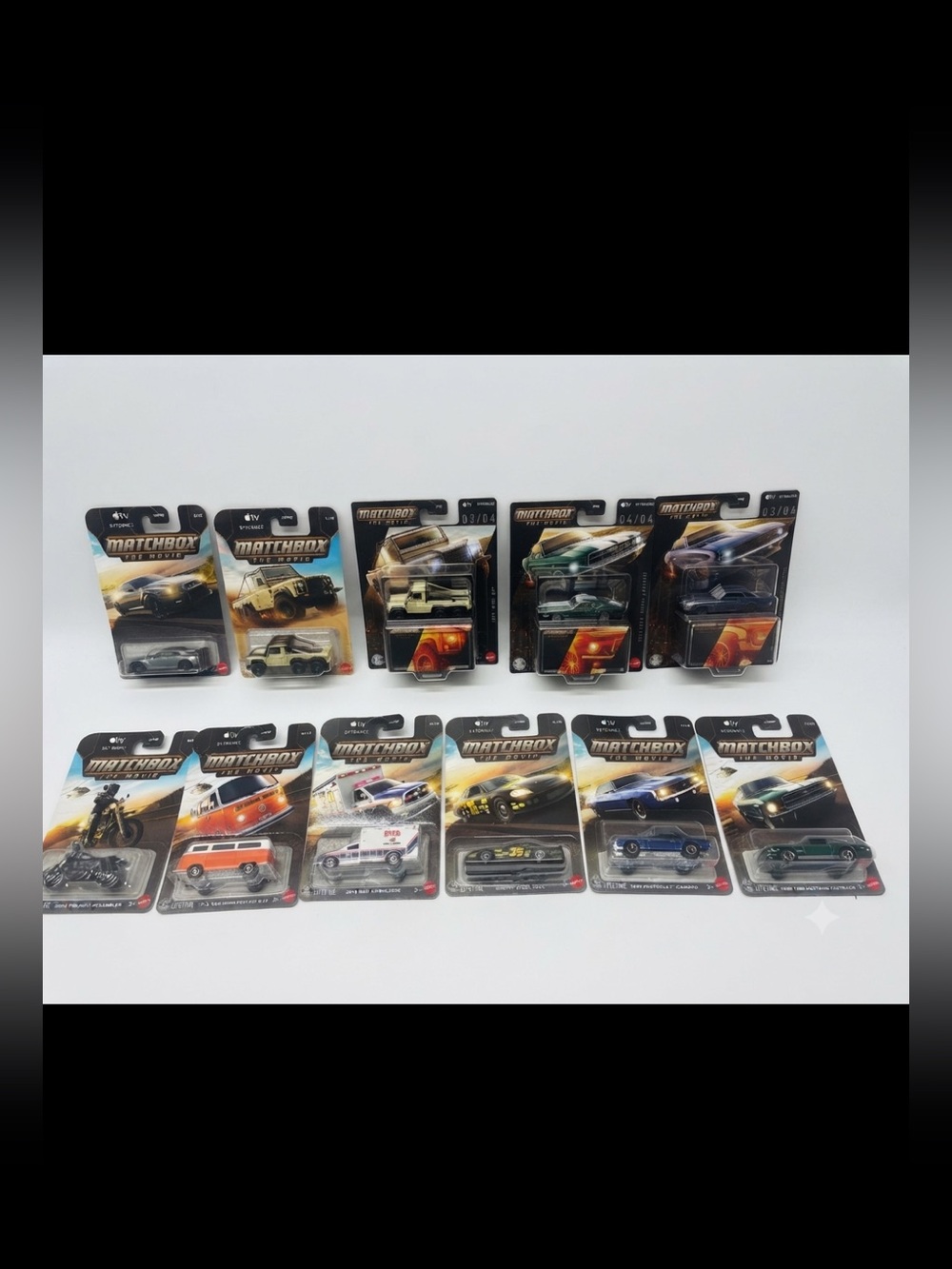 Matchbox Skydance the movie (pre release) Die-Cast Lot of 11 collector’s car